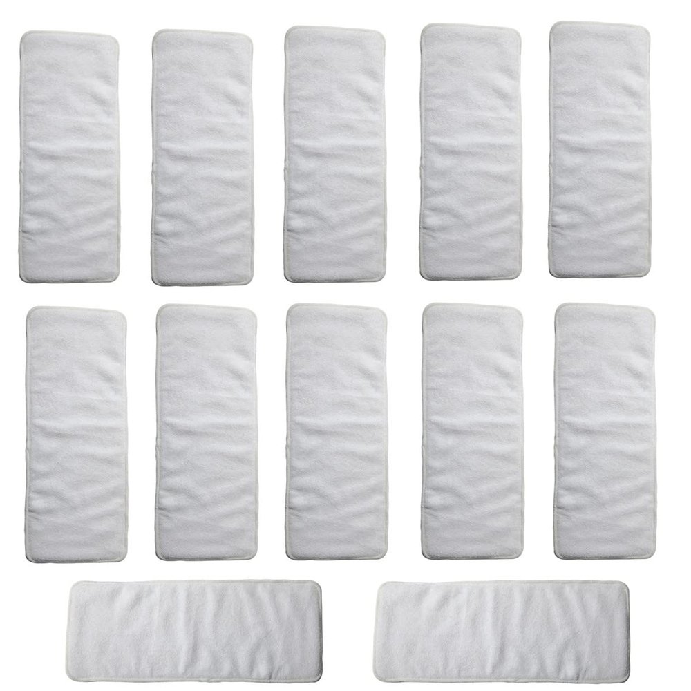 Teen Adult Cloth Diaper Nappy Reusable Washable for Disability Incontinence Large (12 Inserts)