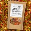 Kepperton Okayest Brother Trail Mix - Gourmet Snacks for Mens Gift Basket, Funny Brother Gag Gift from Sister, Stocking Stuffers, Crunchy Spicy Salty Snacks view 2