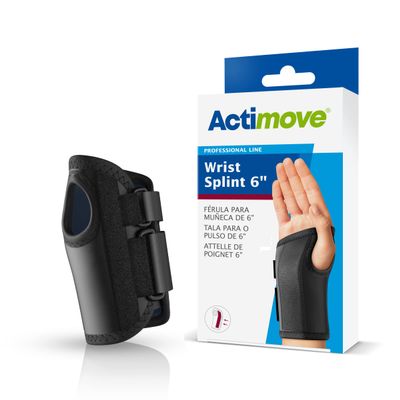 Actimove Wrist Splint 6 Right Black X-Large