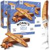 Nonni's Turtle Pecan Biscotti Italian Cookies - 3 Boxes Caramel Pecan Cookies Dipped in Milk Chocolate - Butter Pecan Biscotti Individually Wrapped Cookies - All Natural Ingredients - Kosher - 6.88 oz view 1