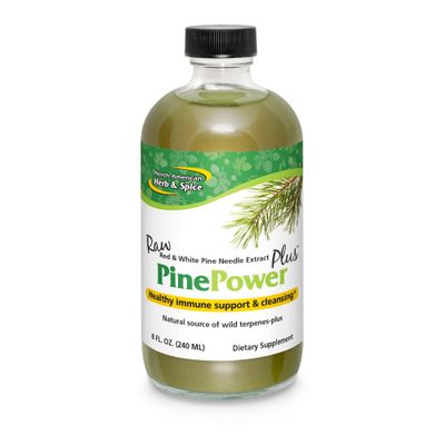 NORTH AMERICAN HERB & SPICE Pine Power Plus - 8 fl oz - Immune & Cardiovascular Support - 23 Servings