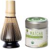 Matcha Kari Sticks + Mini Kit Bundle - 24 Sticks and 30g Ceremonial Tin, Whisk with Holder, USDA Organic Green Tea" view 3