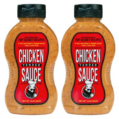 Todd Wilbur's Top Secret Recipes Chicken Tender Sauce (Like Zaxby's Zax Sauce) - For Chicken Fingers, Nuggets, Sandwiches, and Fried Shrimp - MSG & Gluten-Free, 10 Oz (Pack of 2)