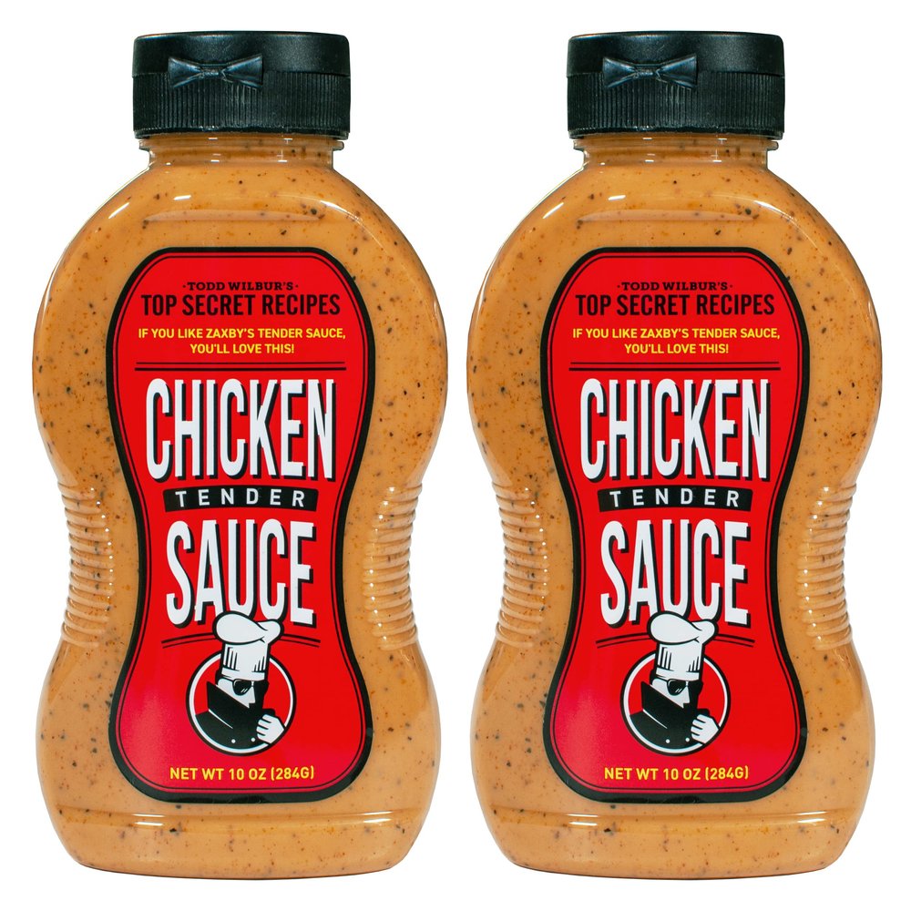 Todd Wilbur's Top Secret Recipes Chicken Tender Sauce (Like Zaxby's Zax Sauce) - For Chicken Fingers, Nuggets, Sandwiches, and Fried Shrimp - MSG & Gluten-Free, 10 Oz (Pack of 2)