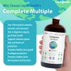 LIQUIDHEALTH Complete Multiple Adult Liquid Multivitamin - Essential Vitamins, Minerals & Nutrients, Immune Support, Gut Health, Energy, Detox - Made in USA, Vegan, Non-GMO, Sugar-Free (2 Pack) view 3