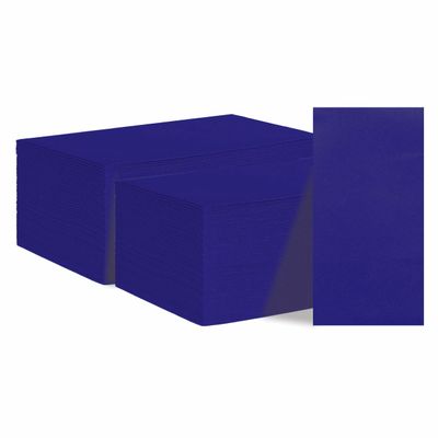 KMAKII 100 Pack Premium 2-Ply Paper Napkins  Soft, Absorbent Disposable Guest Towels for Weddings, Parties, Dinners, and Special Events, Blue Color, 12 X 17 Inches