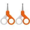 2pcs Scissors Tip Design for Manicure and for Newborns and Boys and Girls Grey Grey view 1