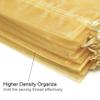 Akstore 50Pcs 3.15"x4"(8x10cm) Sheer Drawstring Organza Jewelry Pouches Wedding Party Christmas Favor Gift Bags (Golden, 3x4) view 3