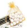 Akstore 50Pcs 3.15"x4"(8x10cm) Sheer Drawstring Organza Jewelry Pouches Wedding Party Christmas Favor Gift Bags (Golden, 3x4) view 4