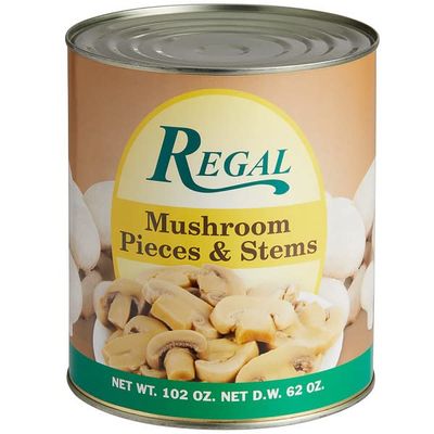 Mushroom Pieces & Stems - #10 Can - 6/Case