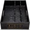 HANDIYA Cigar Box Humidor Cigar Box Humidors Barware Cigar Tray Crocodile Pattern Cigar Tray Leather Cigar Storage Box Multi-Function Large-Capacity Professional Tray Cooking & Dining view 1