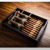 HANDIYA Cigar Box Humidor Cigar Box Humidors Barware Cigar Tray Crocodile Pattern Cigar Tray Leather Cigar Storage Box Multi-Function Large-Capacity Professional Tray Cooking & Dining view 3