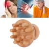 HURRISE Wood Head Massager, Shape Remove Discomfort Reduce Stress Head Massage Tool for Headache view 2