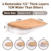 Abnaok Heel Lift, 4 Layer 2 Pairs Gel Shoe Lifts for Women Uneven Legs,Adjustable Orthopedic Heel Lifts for Heel Pain and Leg Length Discrepancy, Heel Wedge Inserts 1/4" to 1" view 2