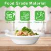 greensight 12oz Paper Bowls Heavy-Duty, 100 Pack Disposable Bowls for Hot Soup,Biodegradable Compostable Bowls Made of White Bagasse, Microwave Safe bowls for Salad, Ice Cream, Dessert view 4