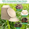 20oz Paper Bowls Disposable, 100 Pack Bowls Disposable Heavy Duty, Compostable Soup Bowls, Biodegradable Serving Bowls for Salad, Ice Cream, Dessert, Eco-Friendly Bowls Made Of Sugarcane view 4