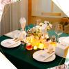 100 Pcs Wedding Disposable Cloth Like Napkins for Reception Mr and Mrs Built-in Flatware Pocket Napkins for Silverware Wedding & Bridal Shower Engagement Party Events Decorations view 4