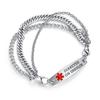 AOAMID Interchangeable Medical Alert bracelets for Men Stainless steel Diabetes on insulin medical bracelets for women-85 view 1