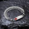 AOAMID Interchangeable Medical Alert bracelets for Men Stainless steel Diabetes on insulin medical bracelets for women-85 view 2