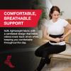 MUELLER Sports Medicine Adjustable Lumbar Back Brace, Lower Back Pain Relief and Support Belt for Men and Women, Black, One Size Fits Most view 4