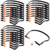 LEIFIDE 24 Pcs Banded Ear Plugs for Shooting Range Silicone Reusable Ear Protection Plugs Noise Cancelling Lightweight Earplug for Hearing Protection Sleeping Work Construction Concerts Reduction view 1