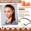 LEIFIDE 24 Pcs Banded Ear Plugs for Shooting Range Silicone Reusable Ear Protection Plugs Noise Cancelling Lightweight Earplug for Hearing Protection Sleeping Work Construction Concerts Reduction view 3
