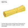 MECCANIXITY Twist Ties 3.54" Paper Closure Tie for Tying Bread, Candy, Cookies, Gift Bags Arts Crafts Yellow Pack of 500 view 3