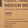 McKesson Plastic Teaspoons, Disposable - General Purpose, Polypropylene, Medium-Weight, Non-Sterile - White, 5 1/2 inches, 1000 Count view 3