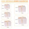 5 Pack Large Square Nesting Gift Boxes with Lids for Presents, 4"-8" Pink Stacking Gift Box with Ribbon Card for Wedding Birthday Party Valentine Christmas view 2
