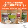Gwennie on the GO  Seasoning Sachets | Variety Pack | Certified Organic Gluten- Free | Resealable Pouch | Seasoning Mix Packets for Soups & Sauces | 25 Biodegradable Sachets | 2oz view 3