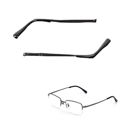 1 Pair Eyeglass Frame Replacement Glasses Replacement Temples Arms Frames Accessories with Lenses, Black