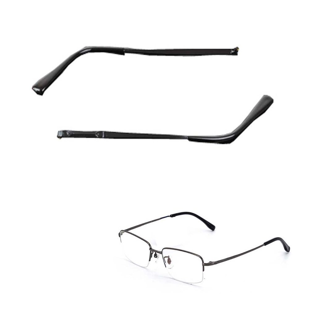 1 Pair Eyeglass Frame Replacement Glasses Replacement Temples Arms Frames Accessories with Lenses, Black