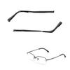 1 Pair Eyeglass Frame Replacement Glasses Replacement Temples Arms Frames Accessories with Lenses, Black view 1