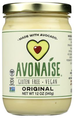 Avonaise Original Avocado Mayonnaise, Gluten Free, Vegan, 12 Ounce (Pack of 6)