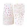 Altatac 50 Pcs 12oz Happy Birthday Party Disposable Paper Rose Gold Dot Confetti Cups view 1