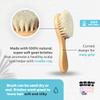 Newborn Baby Hair Brush for Baby Boy & Girl - Personalized Baby Brush for Toddlers & Infants - Non-Static Wooden Cradle Cap Brush for Babies - Soft Goat Bristles with Beech Wood Handle view 4