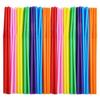 ALINK 300 PCS Flexible Plastic Drinking Straws, 10.2 Inches Extra Long Colorful Disposable Bendy Party Fancy Straws view 1