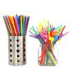 ALINK 300 PCS Flexible Plastic Drinking Straws, 10.2 Inches Extra Long Colorful Disposable Bendy Party Fancy Straws view 3