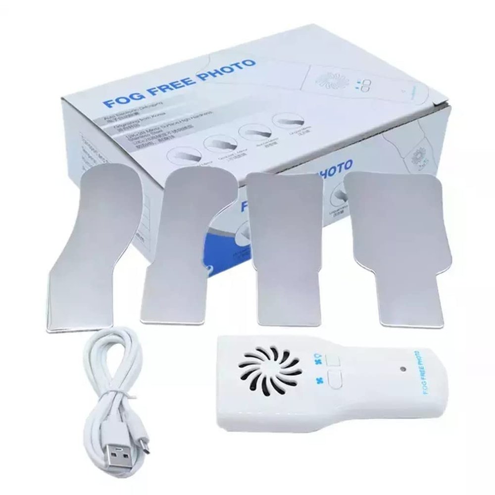 Dental Photography Mirrors Anti-Fog Intraoral Mirrors with LED Handle, Double-Sided Reflector Orthodontics Mirror Dental Care Kits