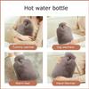 Hot Water Bottle with Cover Fleece, 2L Hot Water Bag Warm Water Bag for Pain Relief, Neck and Shoulders, Feet Warmer, Menstrual Cramps Hot and Cold Therapy, Odorless Superior Material ( Color : A ) view 4