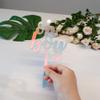 10pcs of Mirrored Oh Baby Cake Topper for Baby Birthday Party Decorations,Oh Boy Acrylic Stirrers Drink Stirrers (Rainbow) view 1