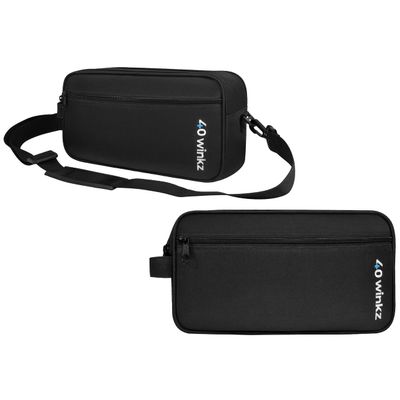 40Winkz CPAP Carrying Case for Travel  Fits ResMed AirMini, Z1, Z2 & Mini Machines, Compact Portable Travel Bag with Shoulder Strap, Luggage Sleeve & Organizer Pockets (Black)