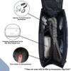 40Winkz Travel CPAP Carrying Bag Fit For ResMed AirMini, Portable CPAP Equipment Bag and Supplies Storage Bag with Shoulder Strap, Organizer Carrying Case with Luggage Strap (Black Leopard) view 2