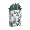 Snowy Pines Paper Shopping Bags - Rose Size - 5.5 x 3.25 x 8.5in. - Pack of 50 view 1