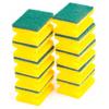 VHD Easy Grab Nail Saver Scrub Sponges, for Washing Dishes and Cleaning Kitchen, for All Surfaces, 10 Pieces Scrub Sponges with 1 Piece Green Honeycomb Sponge Scrubbers as a Gift view 2