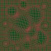 Red Green Synthwave Christmas Gift Wrap Thick Wrapping Paper Cool Punk Party Decoration (6 foot x 30 inch roll) view 2