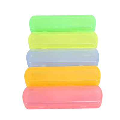 Zerodeko 5pcs Candy Portable Toothbrush and Toothpaste Travel Holder Pp Case for Camping and Daily Use Includes Yellow