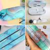 AITIME 2 in 1 Double Sided Portable Contact Lens and Eyeglasses Case, Marbling, Multifunction, Durable, Compact, Portable Storage Kit view 4