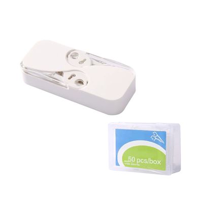 Dental Floss Picks Dispenser Portable Flossers Dispenser Automatic Pop-up Floss Boxes Adult Floss Sticks Case with 62 Count Extra Dental Flossers for Cleaning Teeth