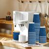 Lamosi 12 OZ Disposable Coffee Cups with Lids 50 Pack, Hot Paper Insulated Corrugated Ripple Wall Cup for To Go Drinks and Beverages view 4